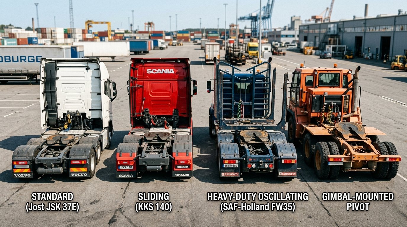 Tipos de Quinta Roda: Qual o Modelo Ideal para Cada Tipo de Operação e Carga?